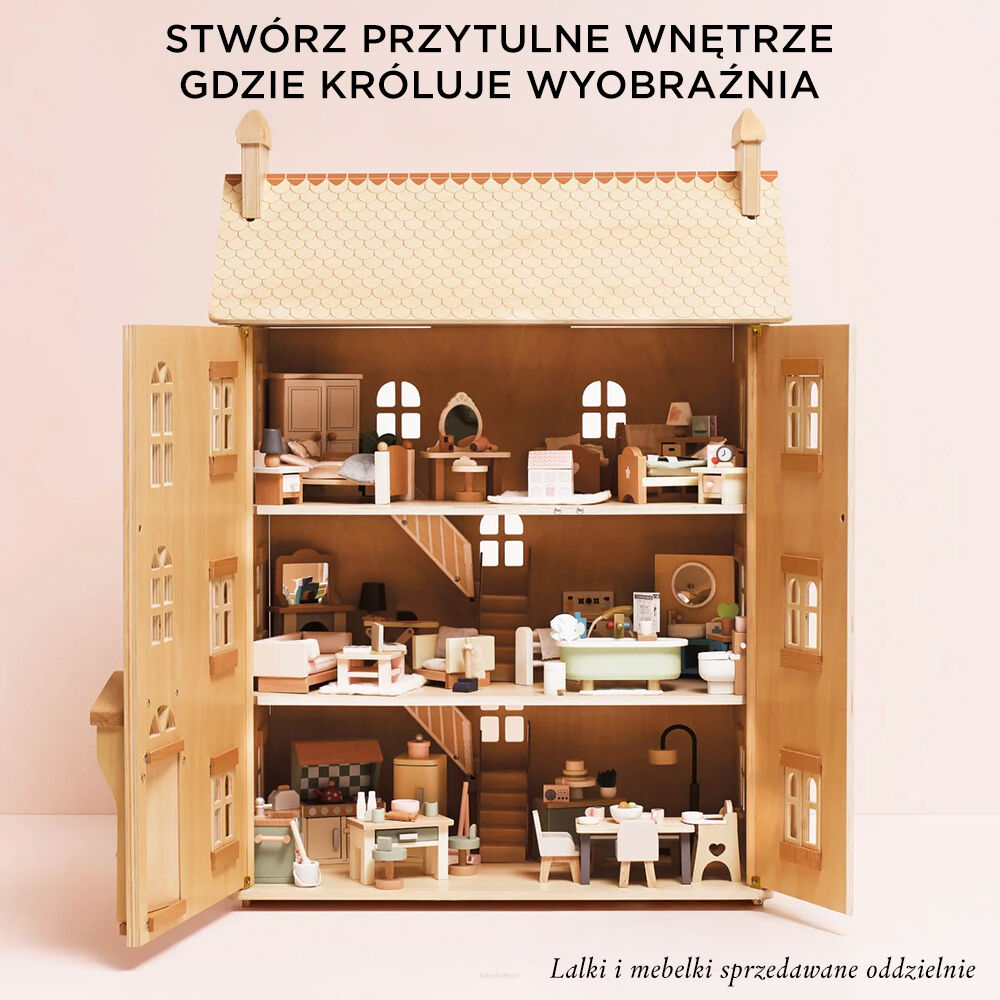 Le Toy Van Naturalny drewniany domek dla lalek - obrazek 5