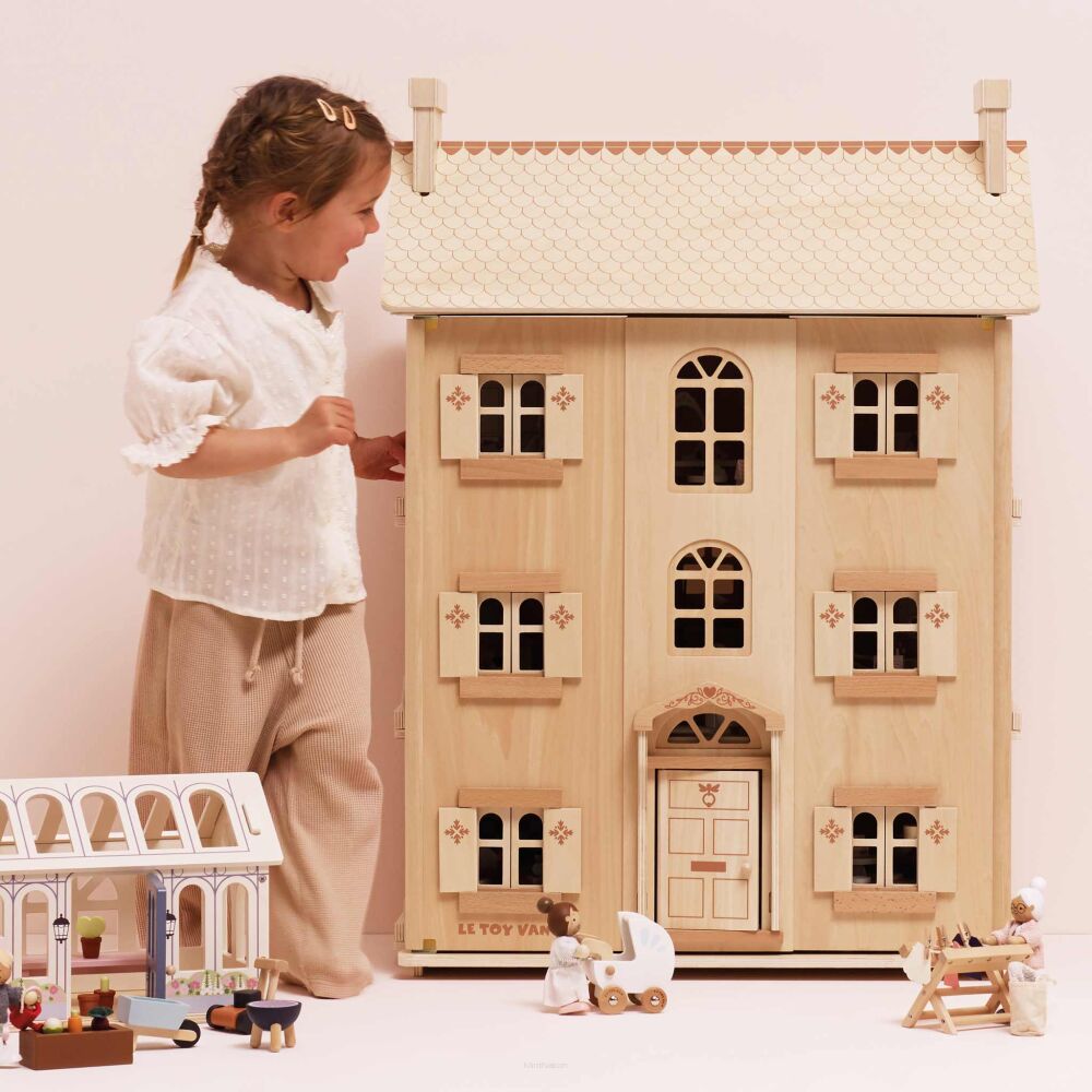Le Toy Van Naturalny drewniany domek dla lalek - obrazek 8