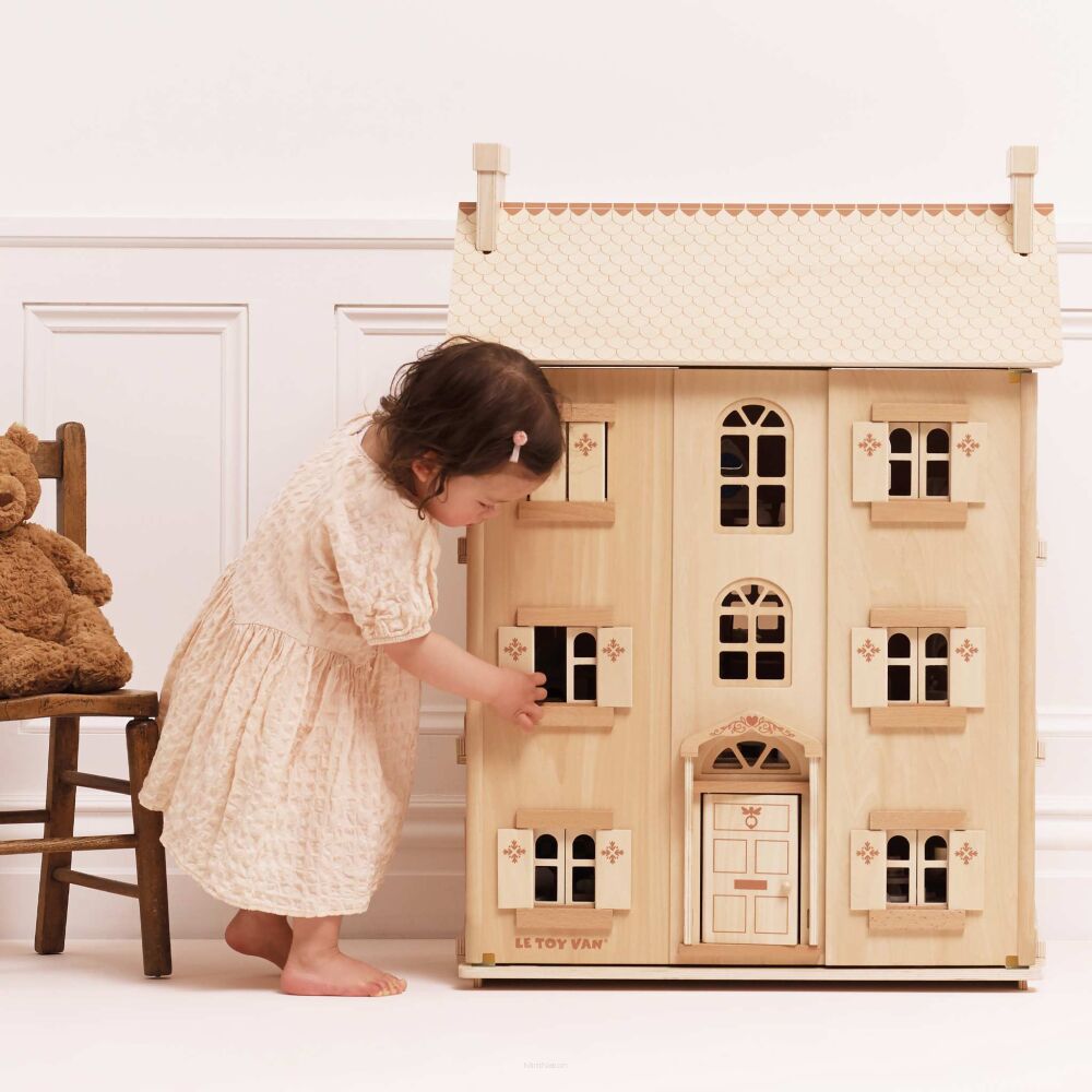 Le Toy Van Naturalny drewniany domek dla lalek - obrazek 7
