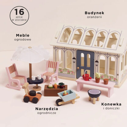 Le Toy Van Drewniana oranżeria, domek dla lalek - obrazek 2