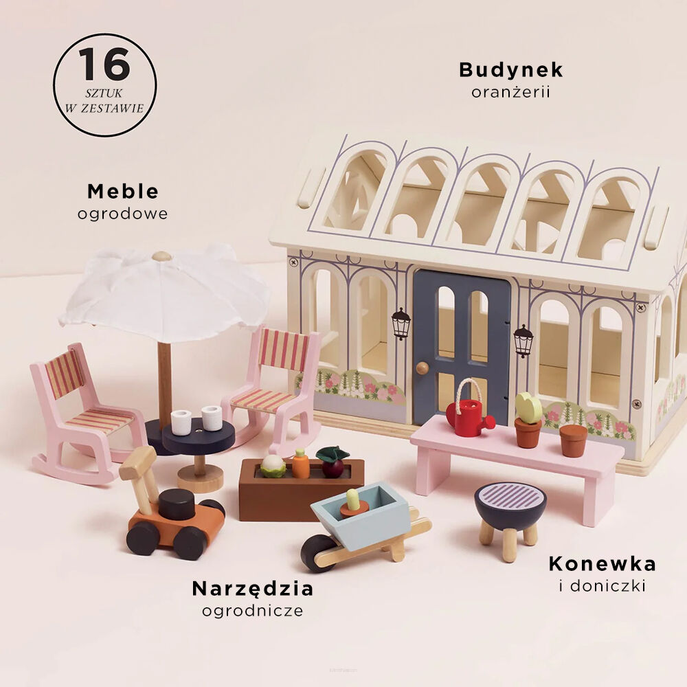 Le Toy Van Drewniana oranżeria, domek dla lalek - obrazek 2