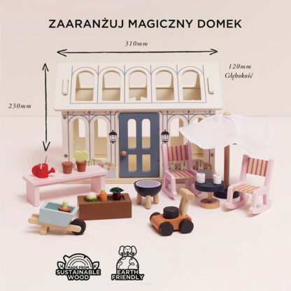 Le Toy Van Drewniana oranżeria, domek dla lalek - obrazek 5