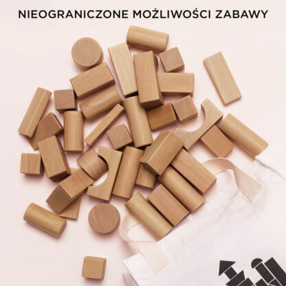 Le Toy Van Drewniane klocki zestaw 60 elementów - obrazek 3