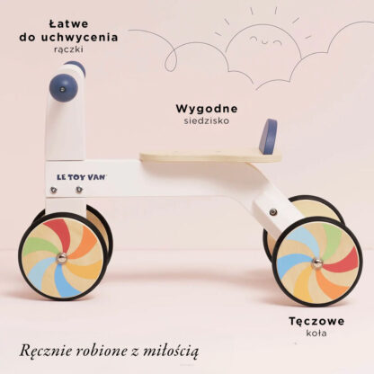 Le Toy Van Tęczowy pierwszy jeździk - obrazek 3