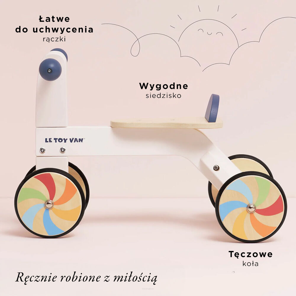 Le Toy Van Tęczowy pierwszy jeździk - obrazek 3