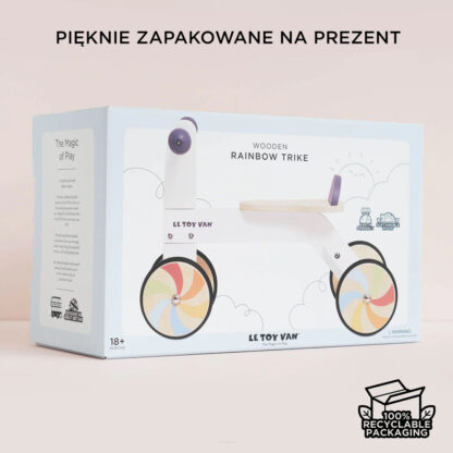 Le Toy Van Tęczowy pierwszy jeździk - obrazek 2