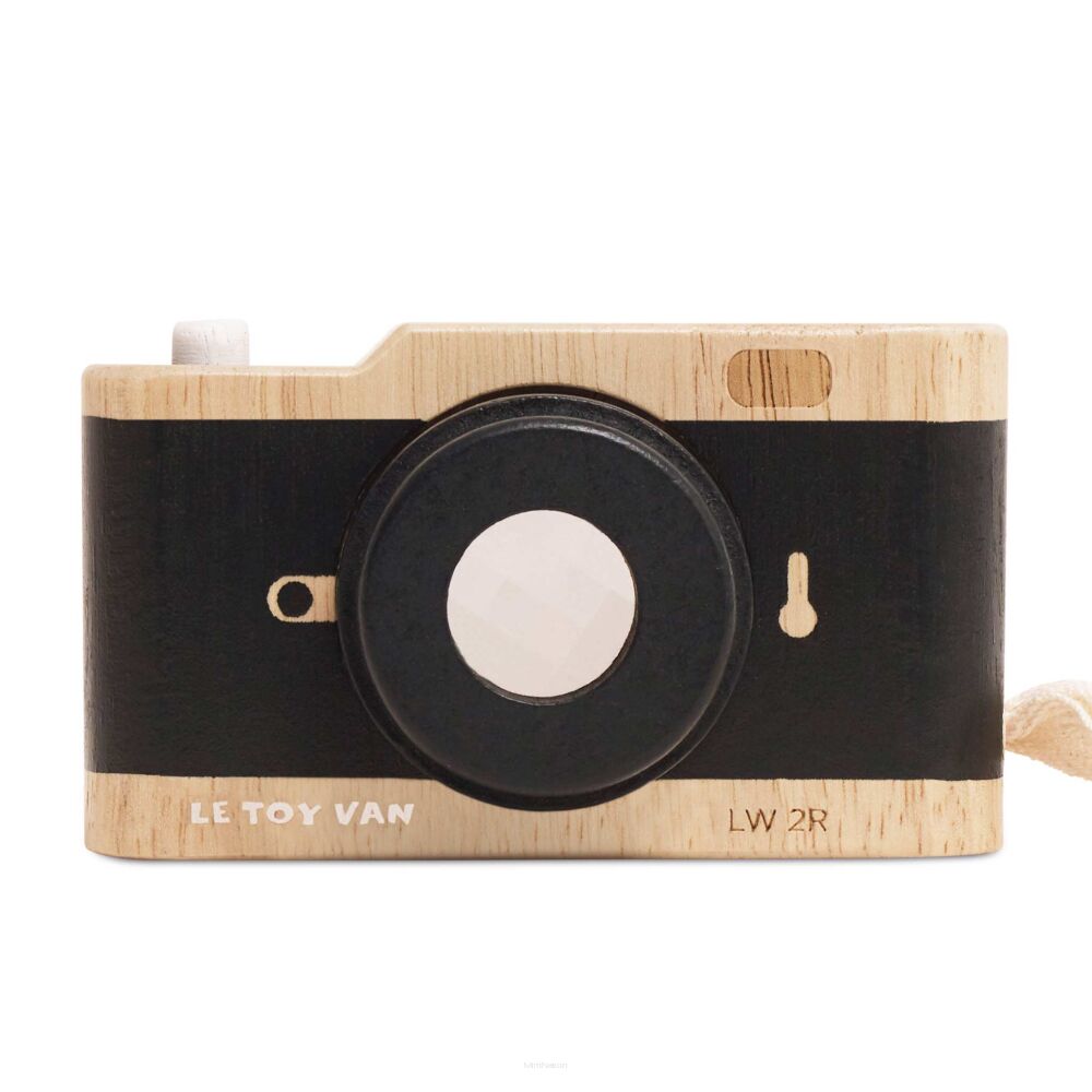 Le Toy Van Drewniany aparat fotograficzny retro z kalejdoskopem - obrazek 2