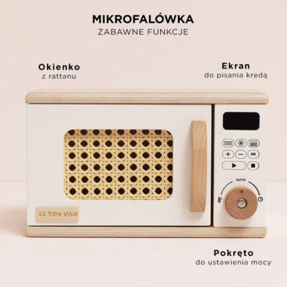 Le Toy Van Drewniana kuchenka mikrofalowa dla dzieci - obrazek 2