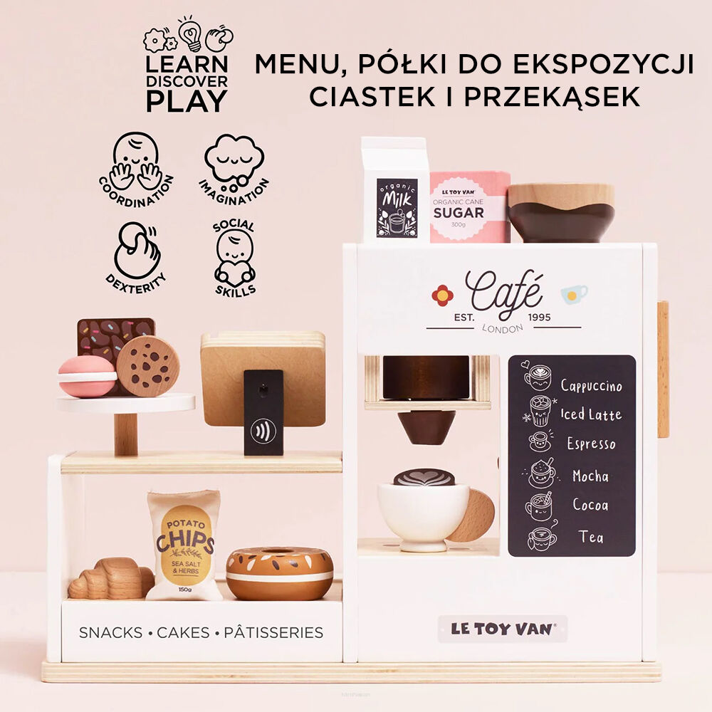 Le Toy Van Drewniana kawiarnia dla dzieci - obrazek 3