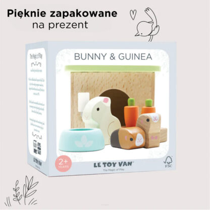 Le Toy Van Drewniane zwierzątka do domku dla lalek, królik, chomiki - obrazek 5