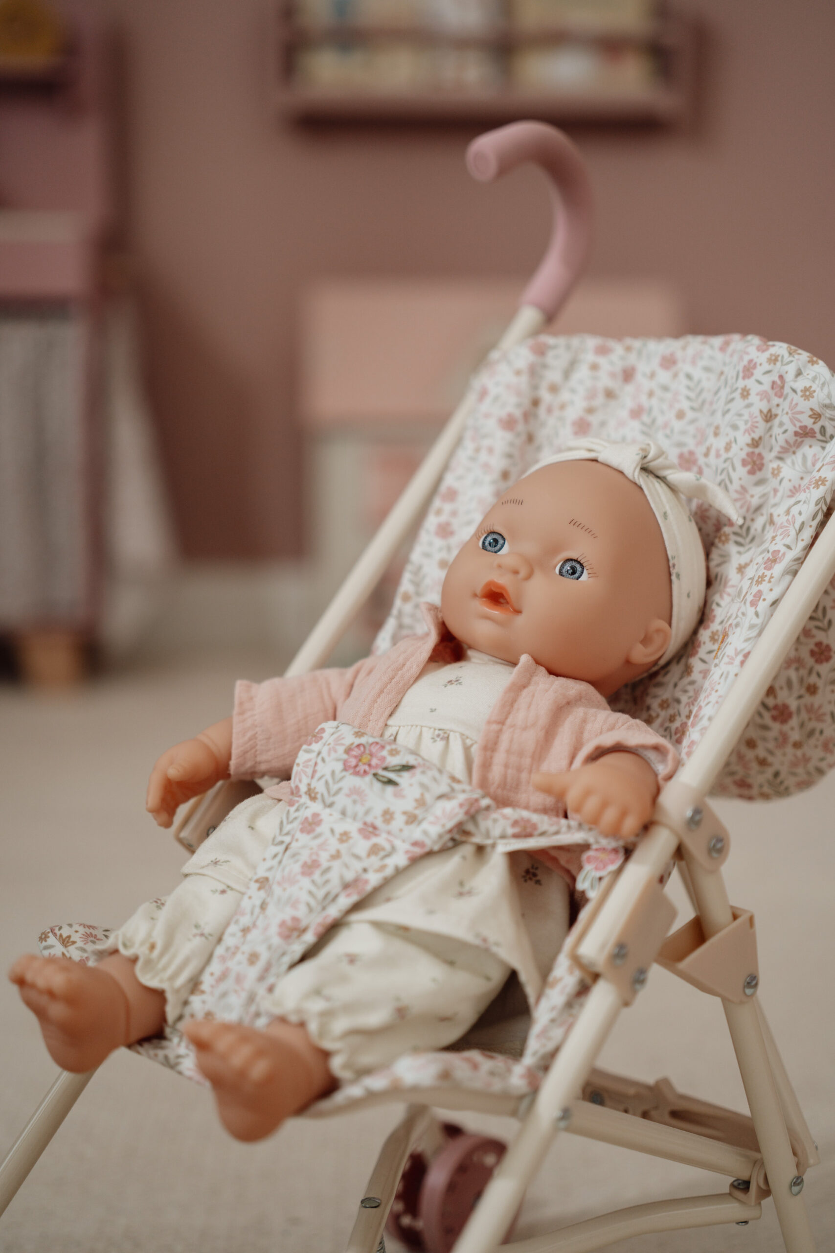 Little Dutch Wózek składany dla lalek Beż - obrazek 12