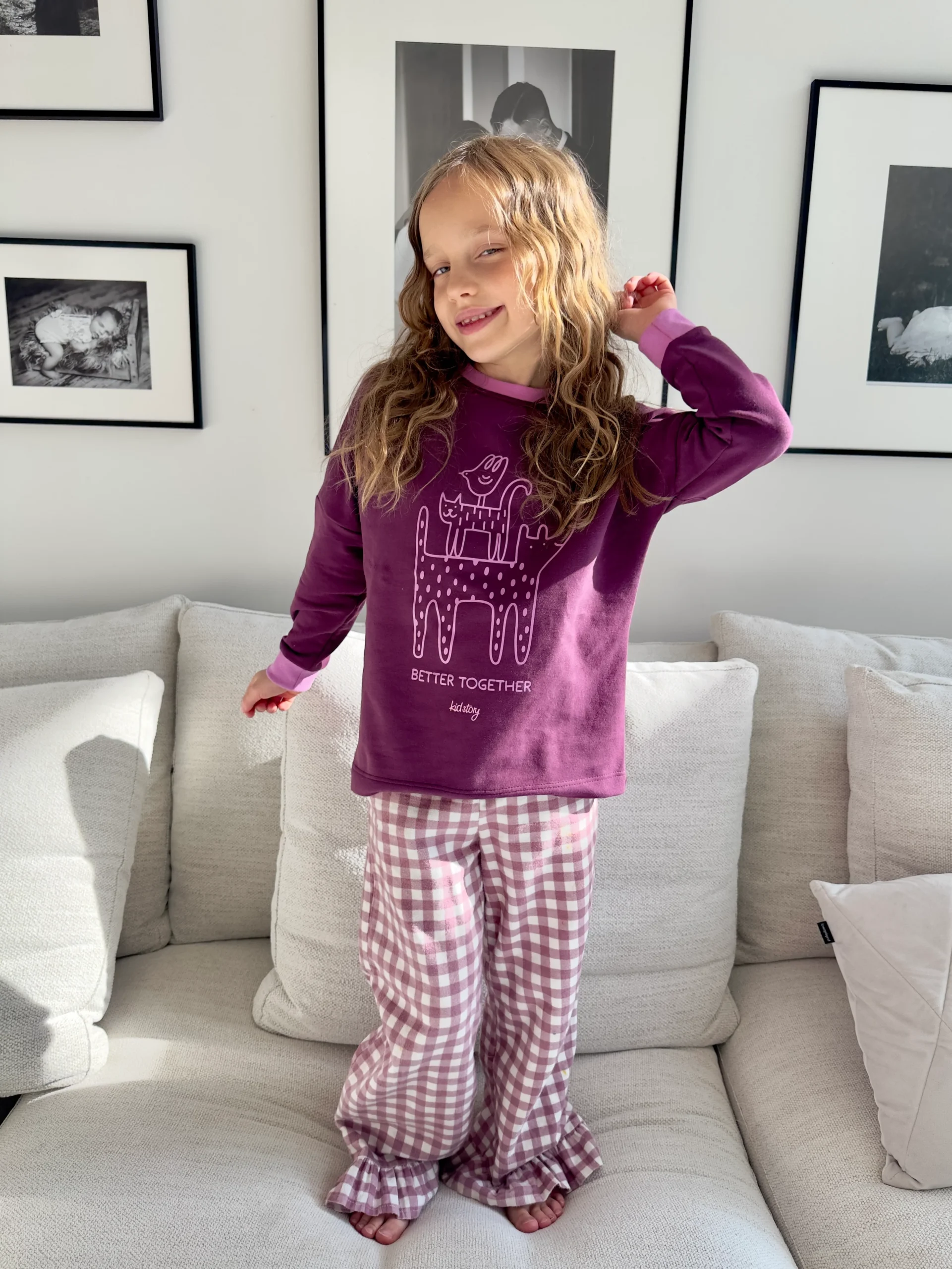 KID STORY Longsleeve z bawełny organicznej Better Together - obrazek 2