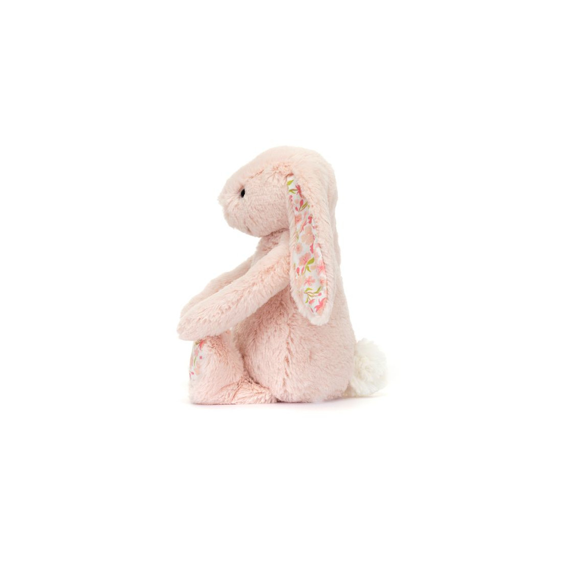 Jellycat Króliczek z Kwiecistymi Uszami Pudrowy Róż „Cherry” 18 cm - obrazek 3