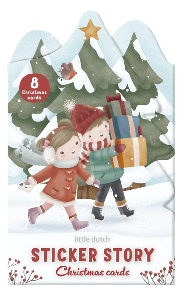 Little dutch Świąteczna opowieść - naklejki z planszami