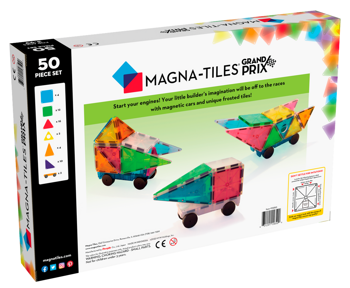 MAGNA-TILES® Klocki Magnetyczne Grand Prix 50 elementów - obrazek 2