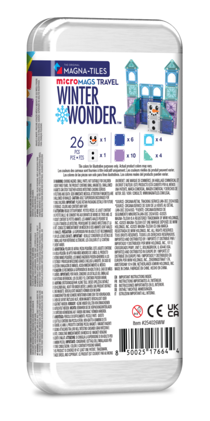 MAGNA-TILES® Klocki Magnetyczne Travel Winter Wonder 26 elementów - obrazek 2