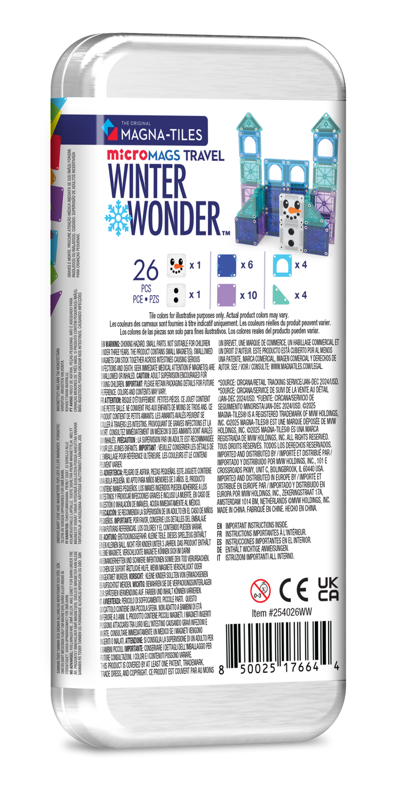 MAGNA-TILES® Klocki Magnetyczne Travel Winter Wonder 26 elementów - obrazek 2
