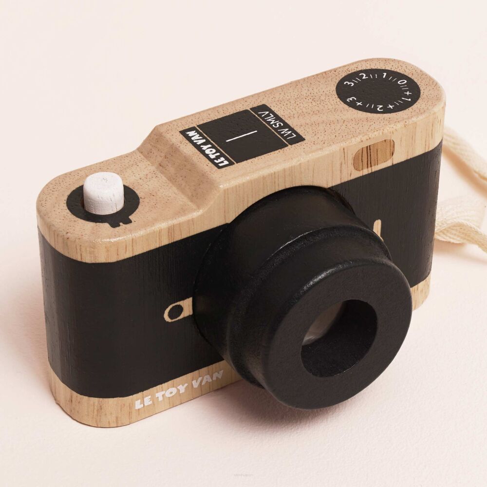 Le Toy Van Drewniany aparat fotograficzny retro z kalejdoskopem - obrazek 4