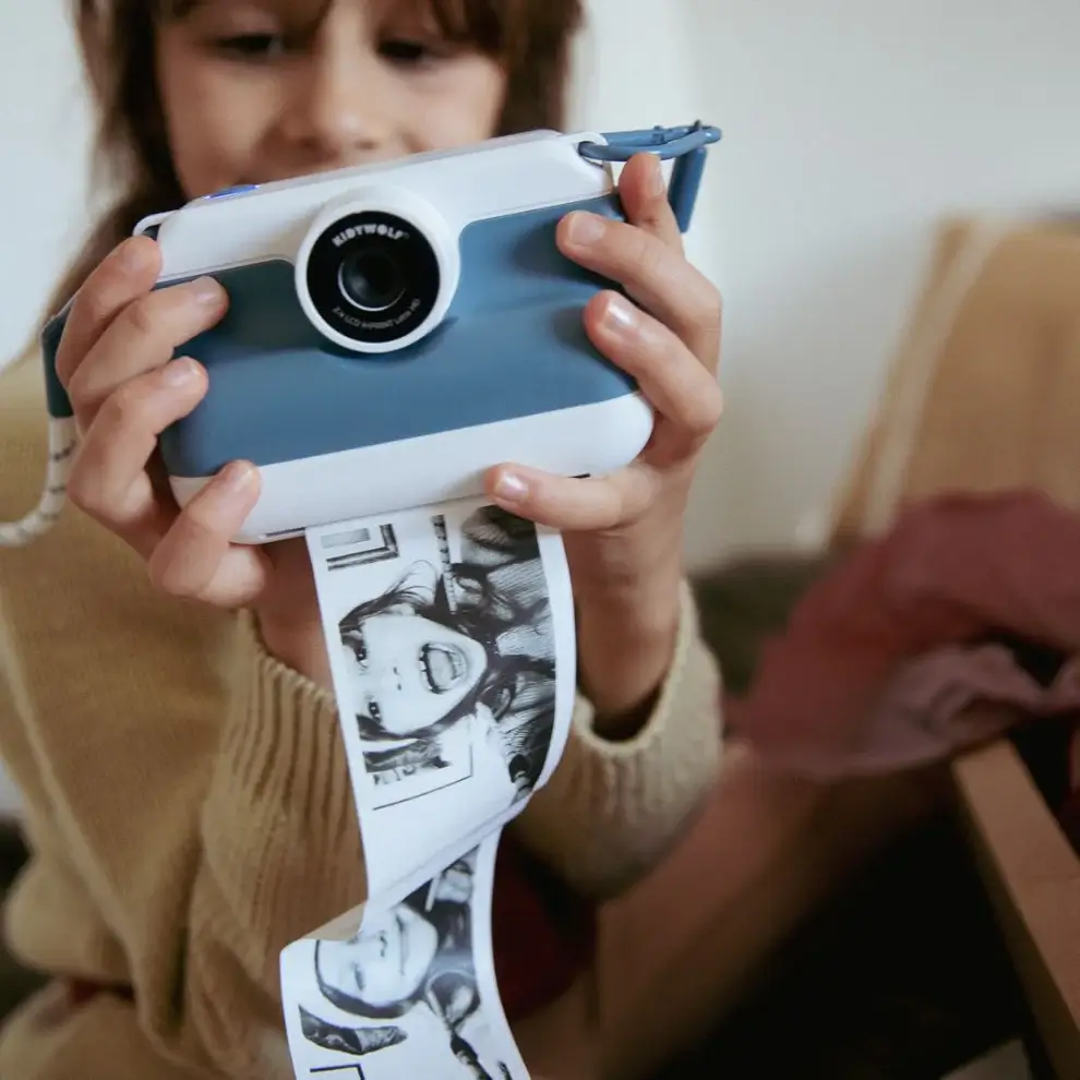 Kidywolf Aparat z drukarką dla dzieci K-PRINT - BLUE - obrazek 4