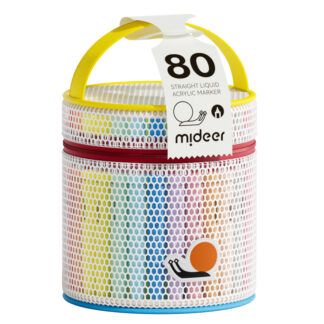 Mideer Markery akrylowe płynne z pędzelkową końcówką – 80 kolorów w tubie