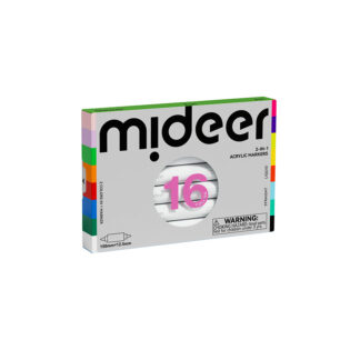 Mideer Markery akrylowe dwustronne 2w1 – 16 kolorów