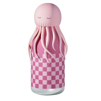 Asobu Butelka termiczna ze słomką Bestie Meduza różowa 460 ml