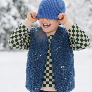 KID STORY Czapka z wełny merino Joy Cobalt