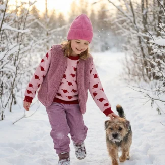 KID STORY Czapka z wełny merino Joy Pink