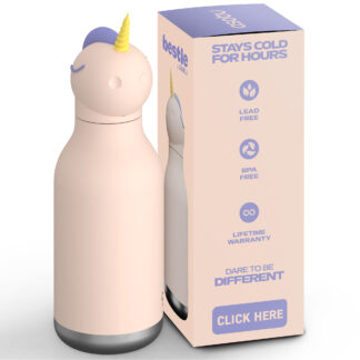 Asobu Butelka termiczna ze słomką Bestie – Jednorożec 460 ml