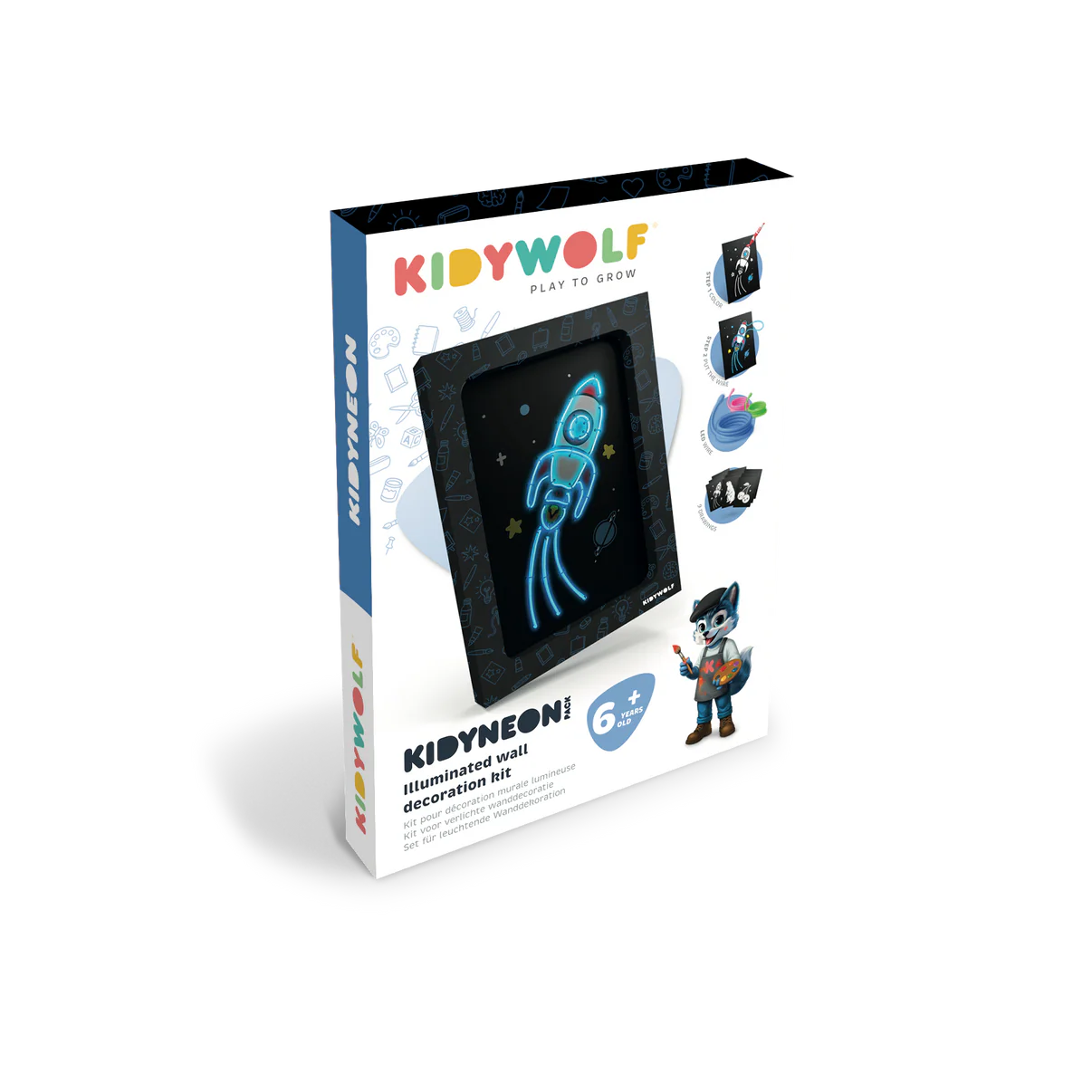 Kidywolf Zestaw do podświetlanej dekoracji ściennej Kidyneon Pack