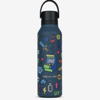 Runbott Butelka termiczna Mii 600 ml - retro gamer niebieski