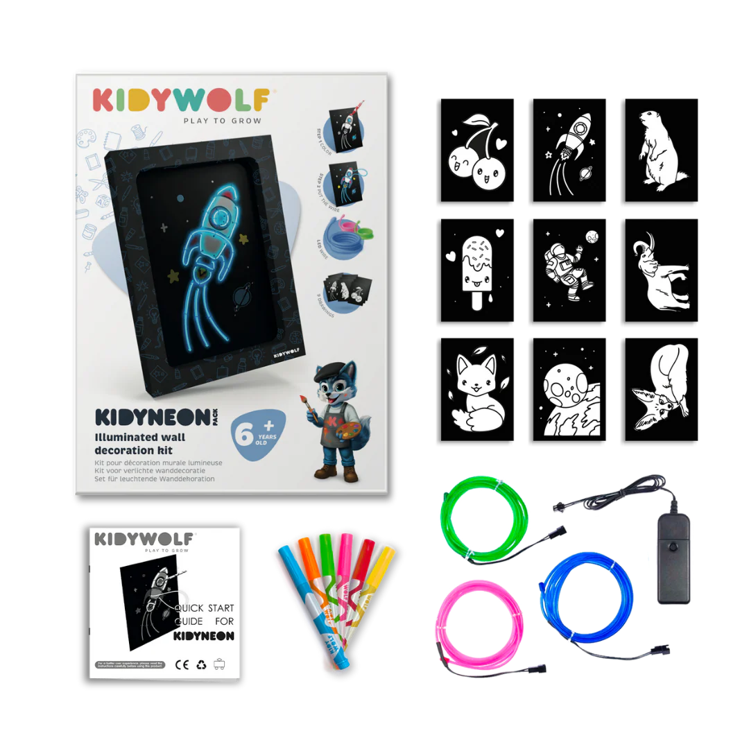 Kidywolf Zestaw do podświetlanej dekoracji ściennej Kidyneon Pack - obrazek 2