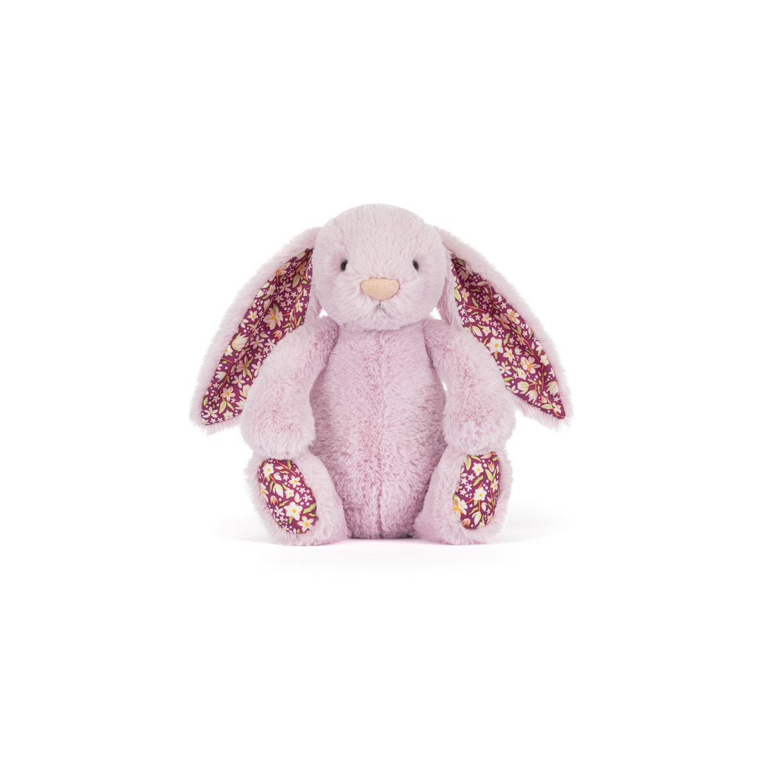 Jellycat Króliczek LUX Liliowy z Kwiecistymi Uszami 31 cm - obrazek 2