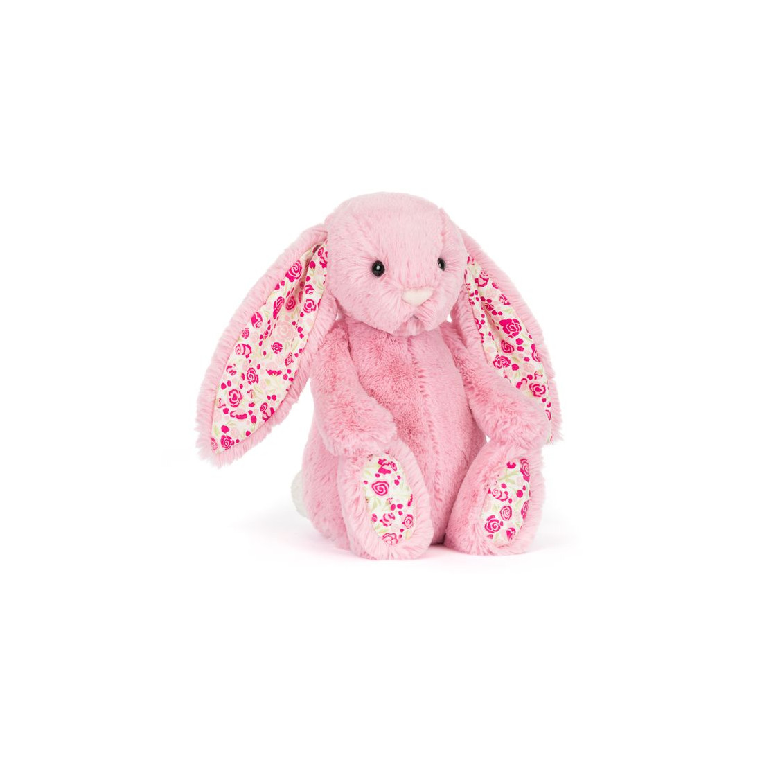 Jellycat Króliczek LUX Różowy z Kwiecistymi Uszami 31 cm - obrazek 2