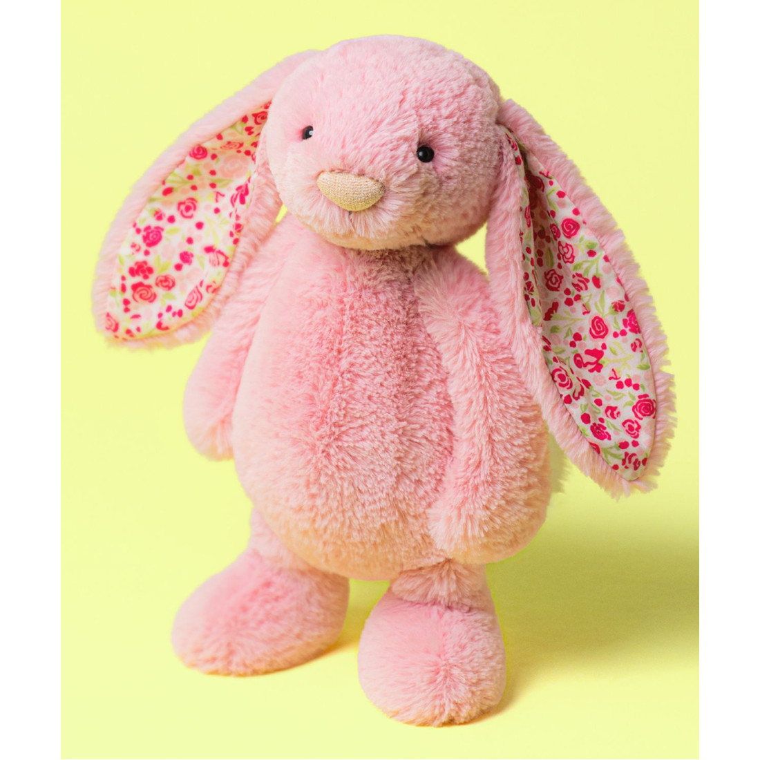 Jellycat Króliczek LUX Różowy z Kwiecistymi Uszami 31 cm - obrazek 6