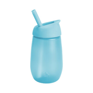 Munchkin Kubek niekapek z otwieraną słomką, niebieski, 296 ml