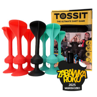 TOSSIT Zestaw startowy | Gra w rzutki z silikonowymi przyssawkami