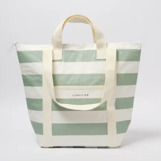 Sunny Life Torba termiczna – La Palma Sage Stripe