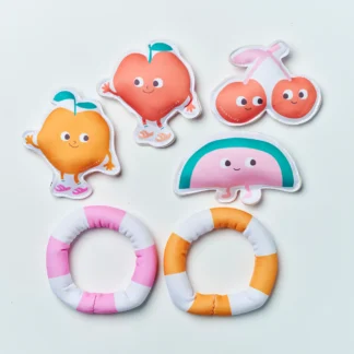 Sunny Life Zabawki do nauki nurkowania – Poppy the Peach (6 szt.)