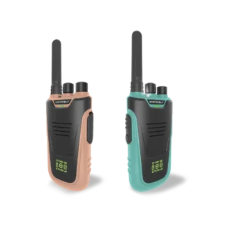 Kidywolf Zestaw krótkofalówek Walkie Talkie KIDYTALK - różowo-niebieskie