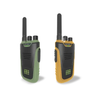 Kidywolf Zestaw krótkofalówek Walkie Talkie KIDYTALK - zielono-pomarańczowe