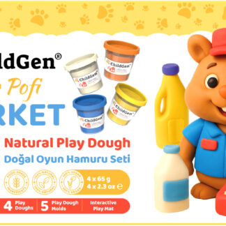 ChildGen PAW PALS Kasjer Pofi zestaw kreatywny 4 ciastoliny, foremki, mata Market - Sklep