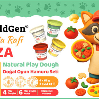 ChildGen PAW PALS Pizzeria Rafi zestaw kreatywny 4 ciastoliny, foremki, mata