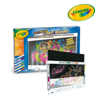 Crayola Tablica podświetlana do rysowania dla dzieci LED z 6 żelowymi flamastrami