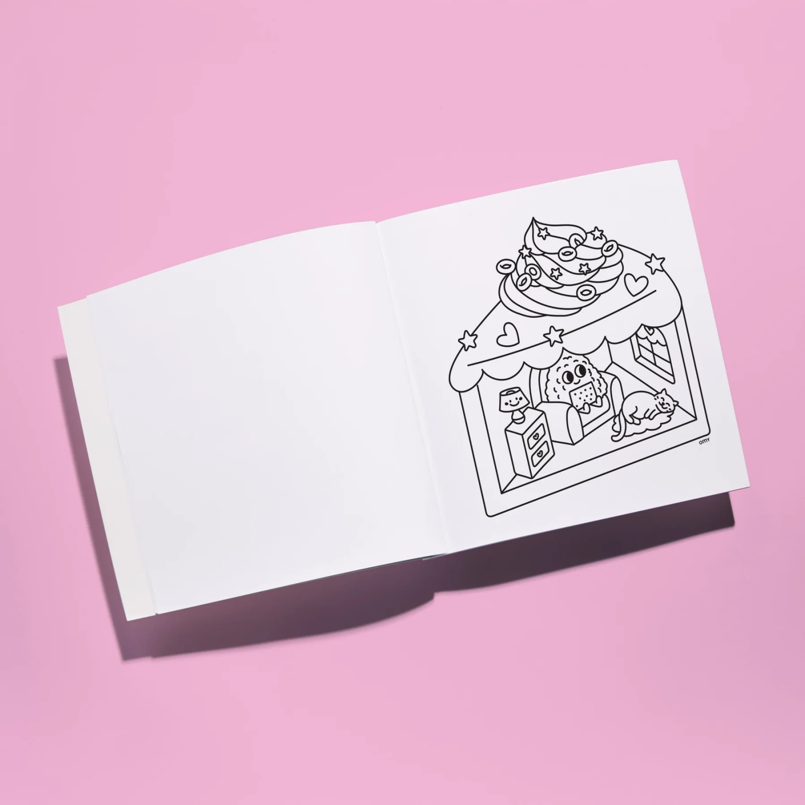 OMY Kolorowanka Cozy art KAWAII - obrazek 3