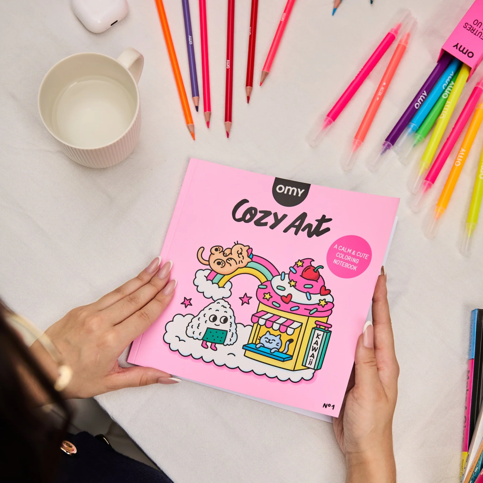 OMY Kolorowanka Cozy art KAWAII - obrazek 5
