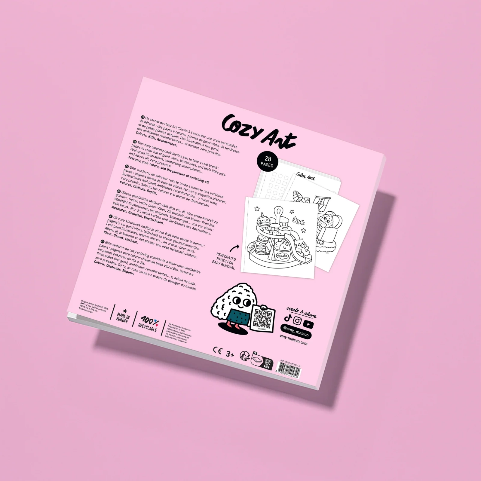 OMY Kolorowanka Cozy art KAWAII - obrazek 2
