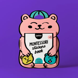 OMY MONTESSORI Książeczka z naklejkami o emocjach