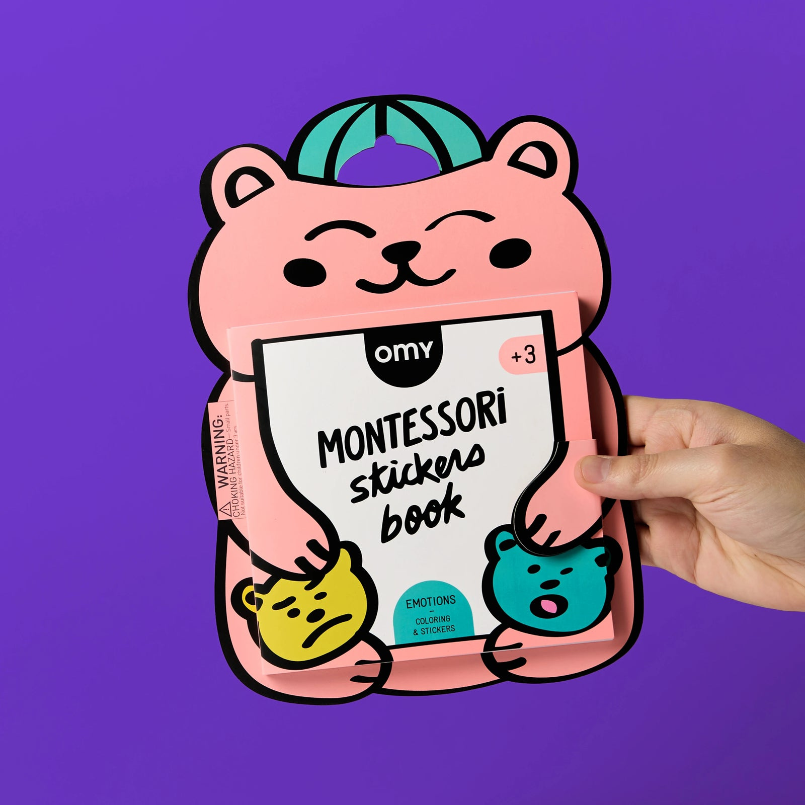 OMY MONTESSORI Książeczka z naklejkami o emocjach - obrazek 2