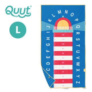 QUUT Dwustronny ręcznik plażowy PlayTowels L (180 x 100cm) Lighthouse Blue